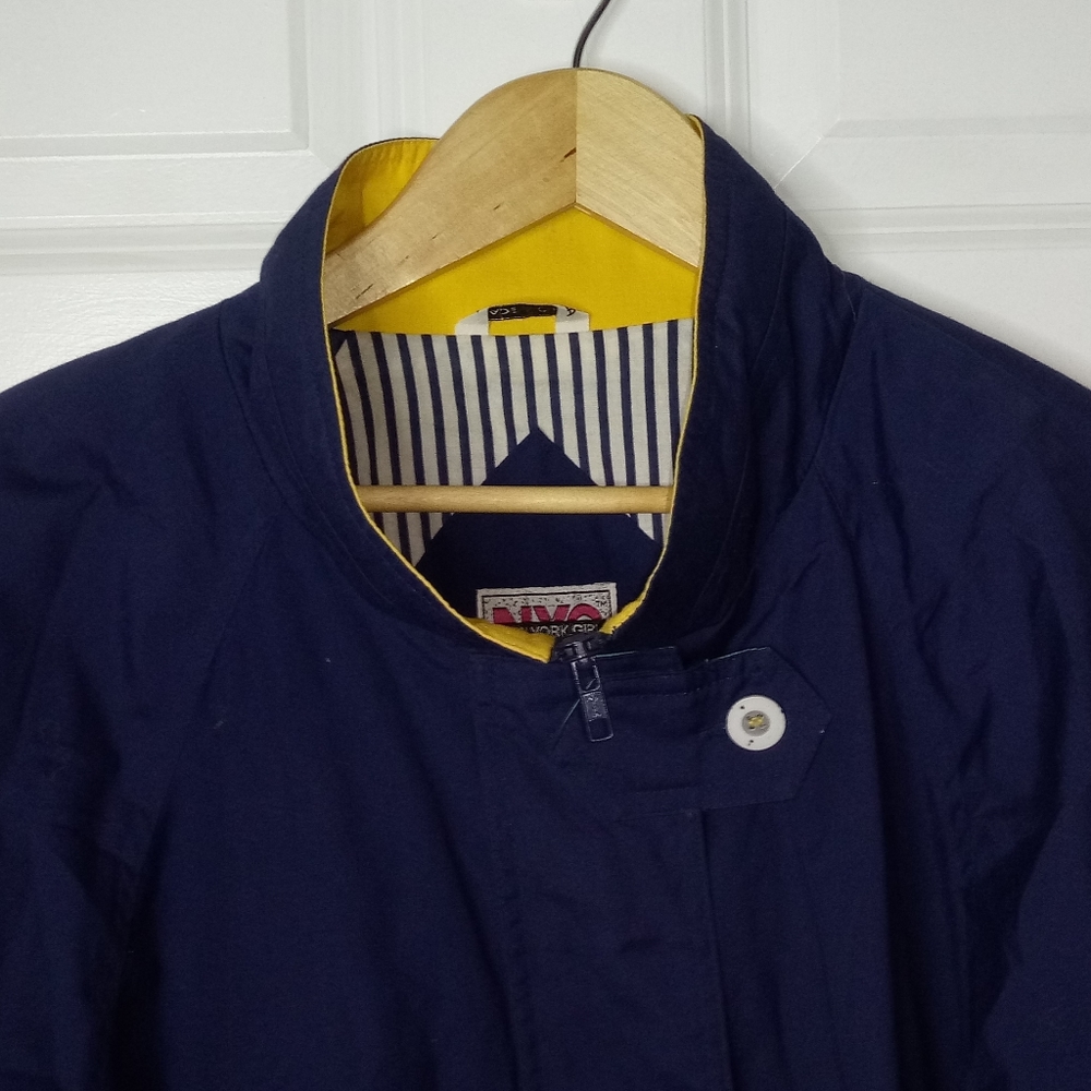 Vintage New York Girl Blue Jacket Size L - Picture 9 of 16